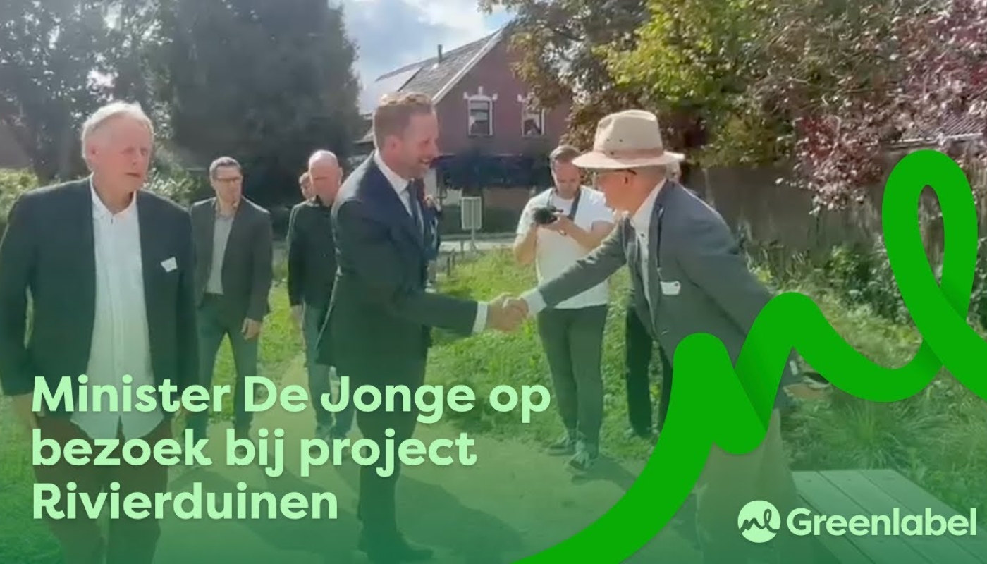 Minister de Jonge bezoekt project Rivierduinen